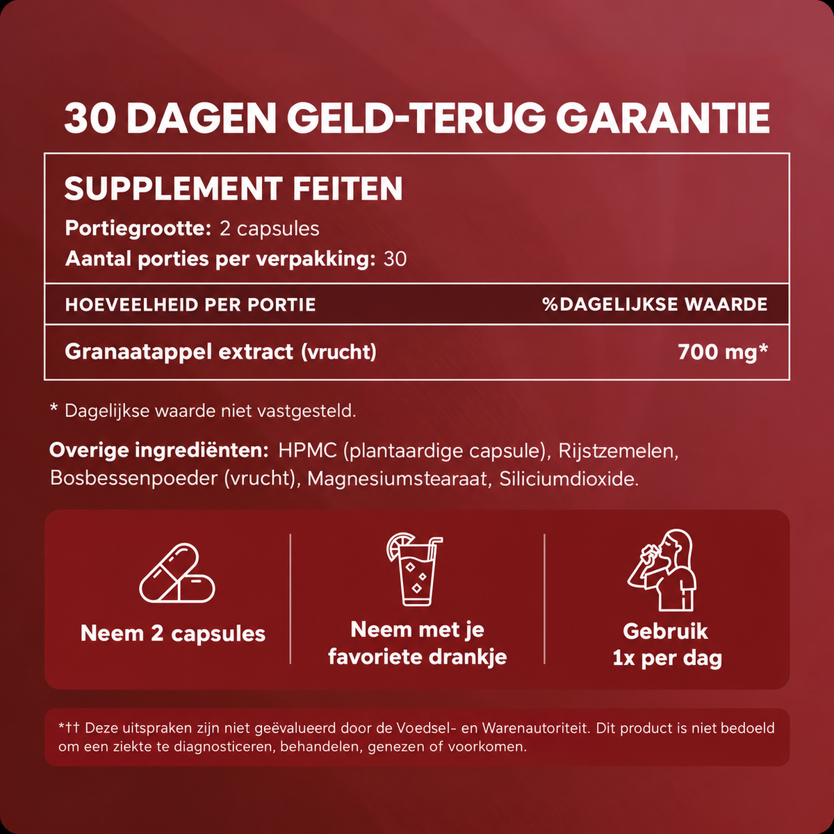 Pomegranate Extract Capsules
